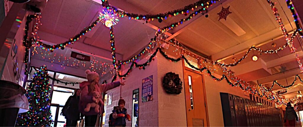 holiday lights for school
